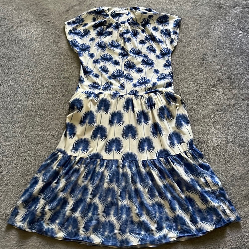 Zara Tiered Cotton Maxi Dress XS